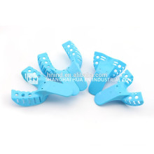 Bandejas de impressão plástica Bandejas de impressão dental descartáveis ​​de aço inoxidável